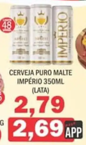 Supermercados Mendonça Cerveja puro malte império (lata) oferta