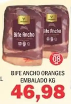 Supermercados Mendonça Bife ancho oranges embalado oferta