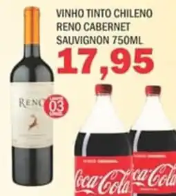 Supermercados Mendonça Vinho tinto chileno reno cabernet sauvignon oferta