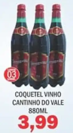 Supermercados Mendonça Coquetel vinho cantinho do vale oferta