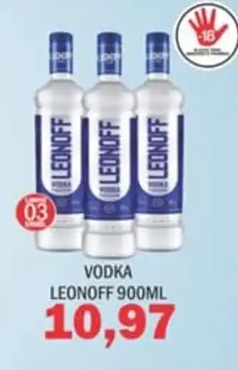 Supermercados Mendonça Vodka leonoff oferta