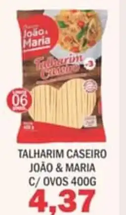 Supermercados Mendonça Talharim caseiro joão & maria c/ ovos oferta