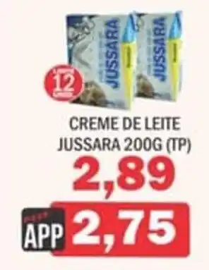 Supermercados Mendonça Creme de leite jussara (tp) oferta