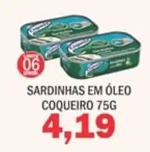 Supermercados Mendonça Sardinhas em óleo coqueiro oferta