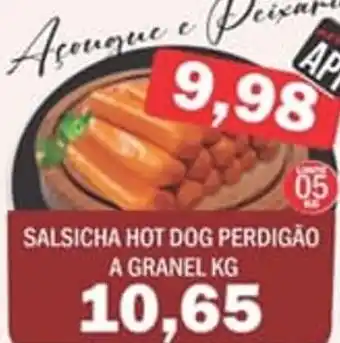 Supermercados Mendonça Salsicha hot dog perdigão a granel oferta