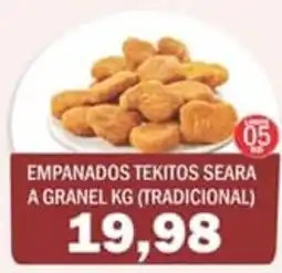 Supermercados Mendonça Empanados tekitos seara oferta