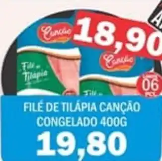 Supermercados Mendonça Filé de tilapia canção congelado oferta