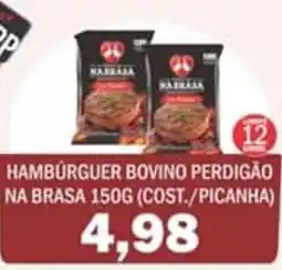 Supermercados Mendonça Hamburguer bovino perdigão na brasa oferta