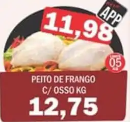 Supermercados Mendonça Peito de frango c/osso oferta