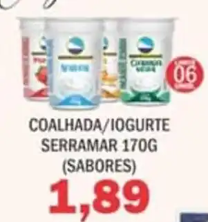 Supermercados Mendonça Coalhada/iogurte serramar (sabores) oferta