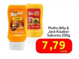 Shibata Supermercados Molho Billy & Jack Kisabor Sabores oferta