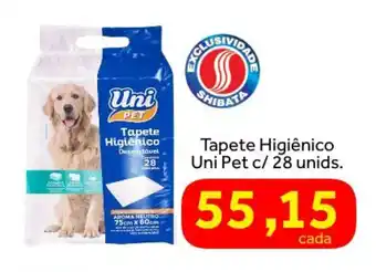 Shibata Supermercados Tapete Higiênico Uni Pet oferta