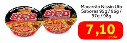 Shibata Supermercados Macarrão Nissin Ufo Sabores oferta