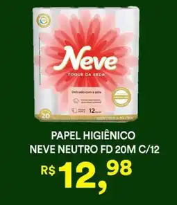 Supermercado Porecatu Papel higiênico neve neutro fd 20m c/12 oferta