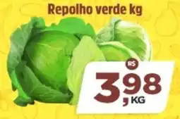 Sj Supermercados Repolho verde oferta