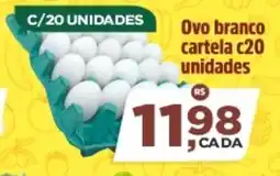 Sj Supermercados Ovo branco cartela c20 unidades oferta