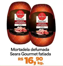 Supermercado Porecatu Mortadela defumada Seara Gourmet fatiada oferta