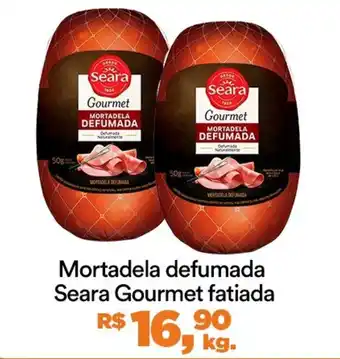 Supermercado Porecatu Mortadela defumada Seara Gourmet fatiada oferta