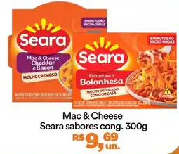 Supermercado Porecatu Mac & Cheese Cheddar Seara sabores cong. oferta