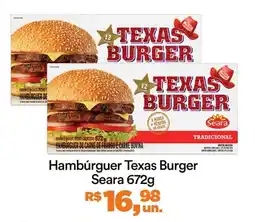 Supermercado Porecatu Hambúrguer Texas Burger Seara oferta