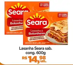 Supermercado Porecatu Lasanha Seara sab. cong. oferta