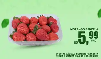 Supermercado Bernardão Morango bandeja oferta