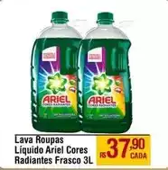 Max Atacadista Ariel - lava roupas líquido cores radiantes frasco oferta