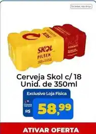 Tonin Superatacado Skol - cerveja c/18 oferta