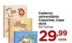 Carrefour Caderno universitário capyclub, capa dura oferta