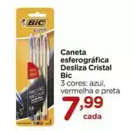 Carrefour Bic - caneta esferográfica desliza cristal oferta