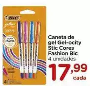 Carrefour Bic - caneta de gel gel-ocity cores fashion oferta