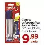 Carrefour Molin - caneta esferográfica a-one oferta