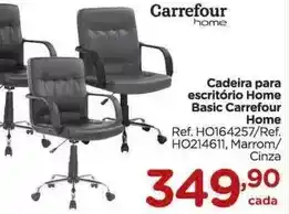 Carrefour Carrefour - cadeira para escritorio home basic oferta