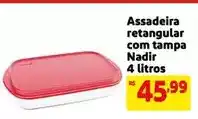 Mercado Extra Nadir - assadeira retangular com tampa 4 litros oferta