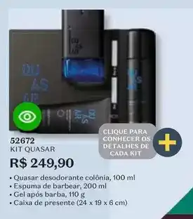 O Boticário Quasar - kit oferta