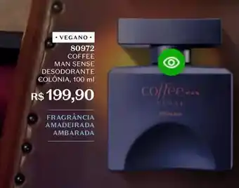 O Boticário Sense - coffee man desodorante colônia oferta