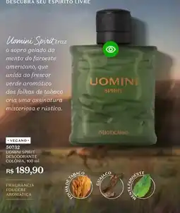 O Boticário Spirit - spirit de saudorant e coloma oferta