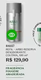 O Boticário Arbo - refil oferta