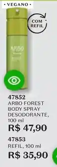 O Boticário Arbo - forest body spray desodorante oferta