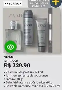 O Boticário Zaad - kit oferta