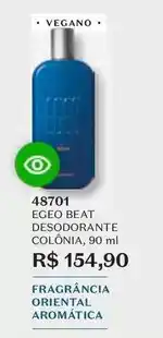 O Boticário Egeo - beat desodorante colônia oferta