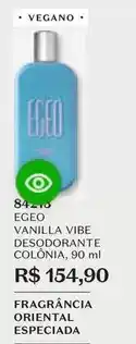 O Boticário Egeo - vibe desodorante colônia oferta