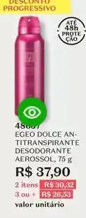 O Boticário Egeo - dolce an-titranspirante desodorante aerossol oferta