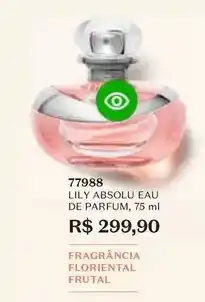 O Boticário Lily - absolu eau de parfum oferta