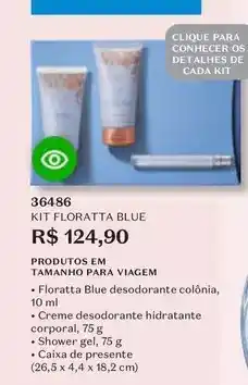 O Boticário Floratta - kit blue oferta