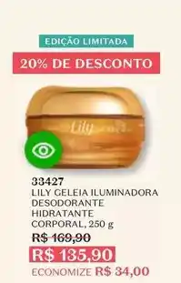 O Boticário De - geleia iluminadora desodorante hidratante corporal oferta