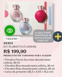 O Boticário Floratta - kit flowers oferta