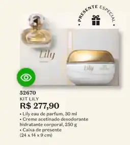 O Boticário Lily - kit oferta