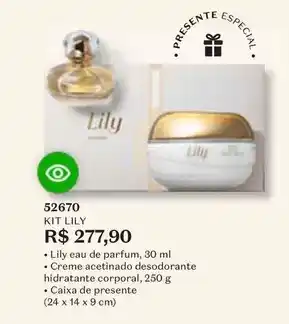 O Boticário Lily - kit oferta