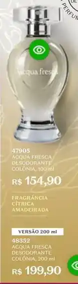 O Boticário Acqua - fresca desodorante colônia oferta